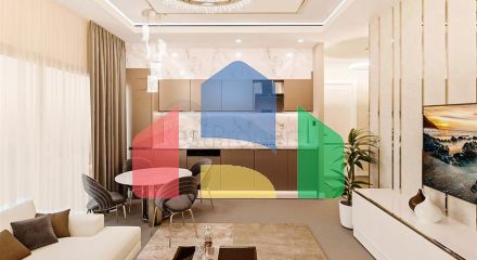 Квартира 1+1 в комплексе отельной концепции в районе Махмутлар