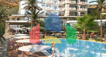 Квартира 1+1 в комплексе отельной концепции в районе Махмутлар