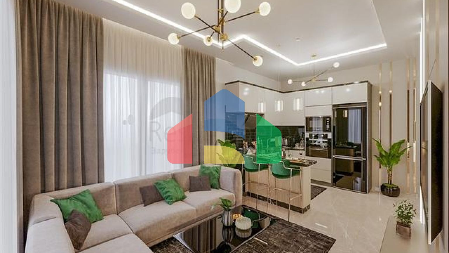 Квартиры в новом жилом комплексе в Махмутларе