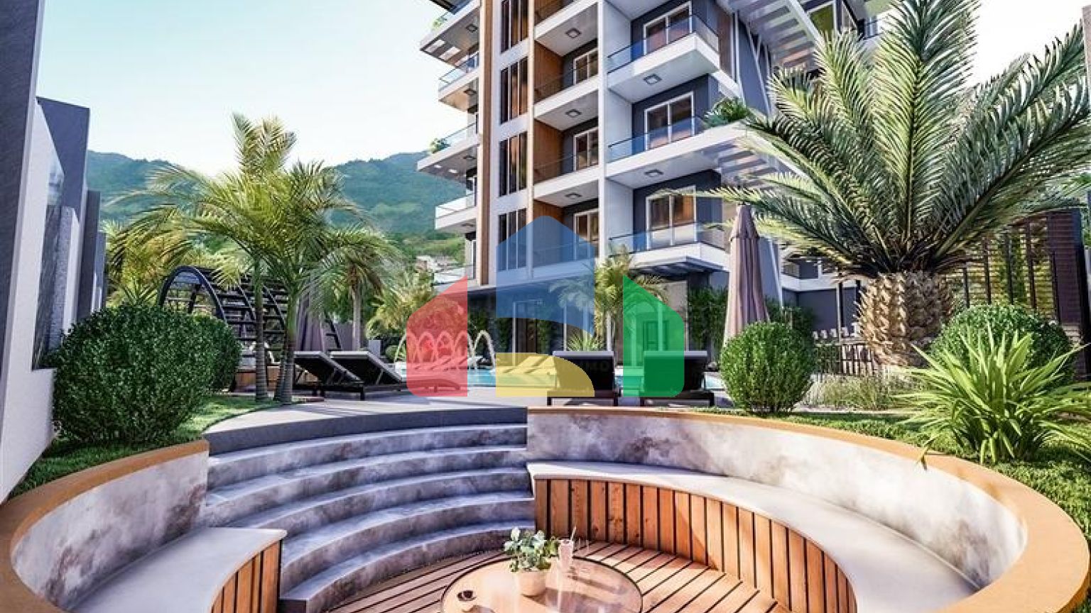 Квартиры в новом жилом комплексе в Махмутларе