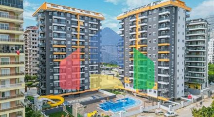 Трехкомнатная квартира в 200 м от моря в районе Махмутлар