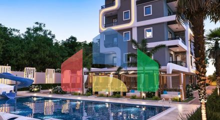 1+1 apartment in a premium complex in Mahmutlar district