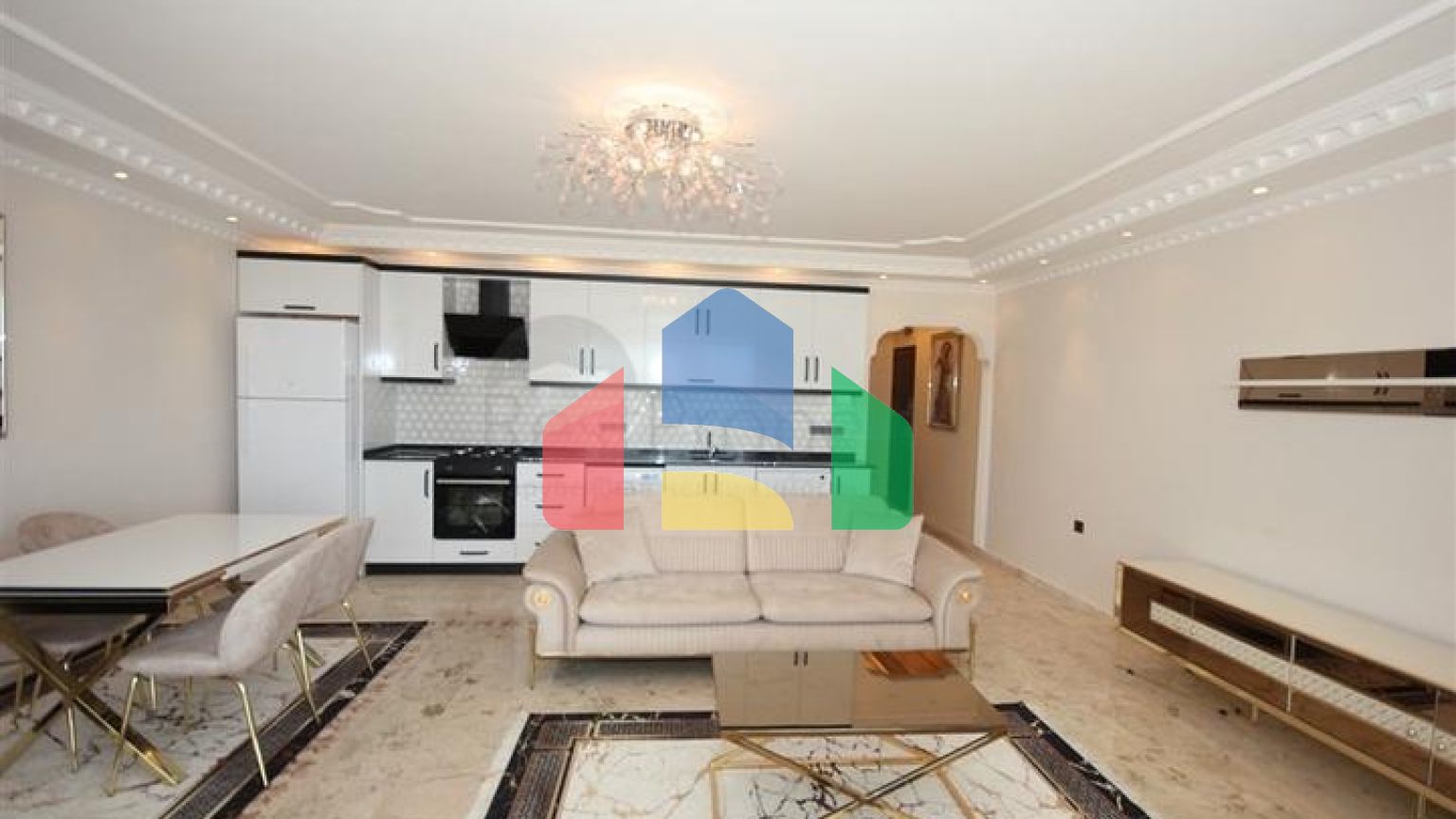 Меблированная квартира планировкой 2+1 в районе Махмутлар