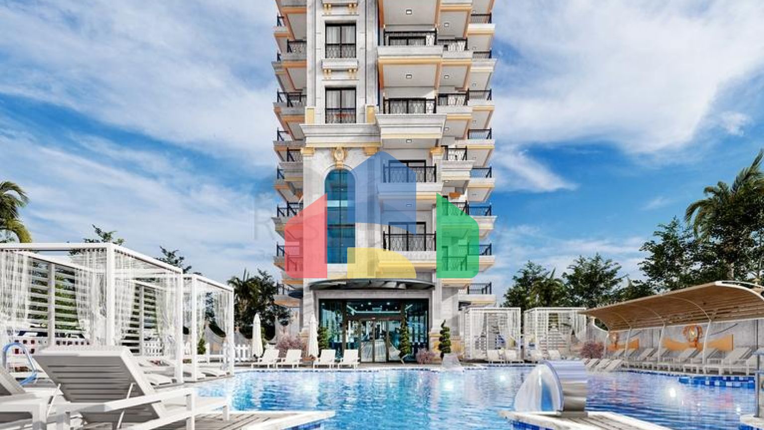 Новый строящийся комплекс в районе Махмутлар