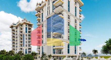 Новый строящийся комплекс в районе Махмутлар