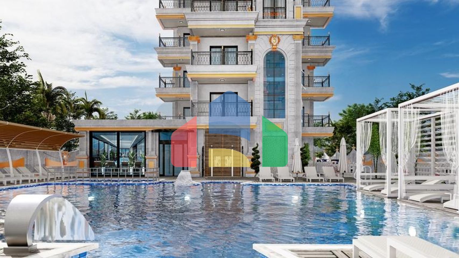 Новый строящийся комплекс в районе Махмутлар