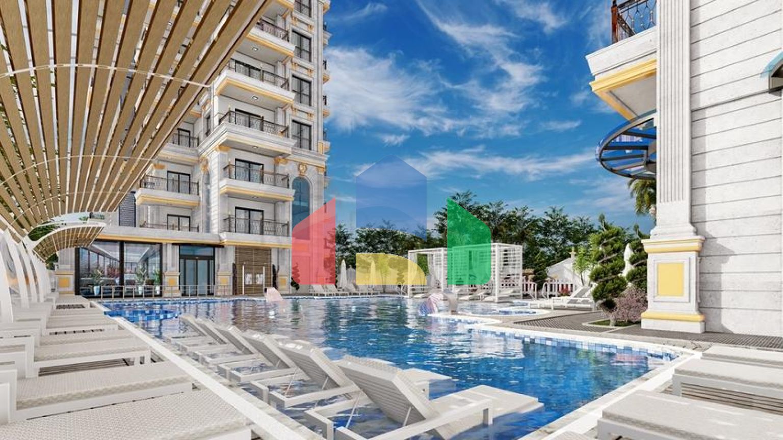 Новый строящийся комплекс в районе Махмутлар