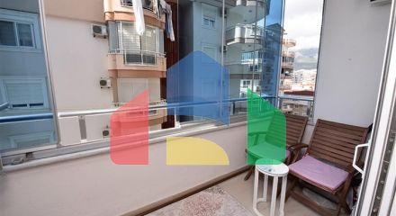 2+1 apartment with separate kitchen 125 m from the sea in Mahmutlar district