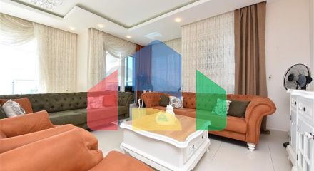 2+1 apartment with separate kitchen 125 m from the sea in Mahmutlar district