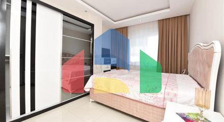 Квартира 2+1 с отдельной кухней в 125 м от моря в районе Махмутлар