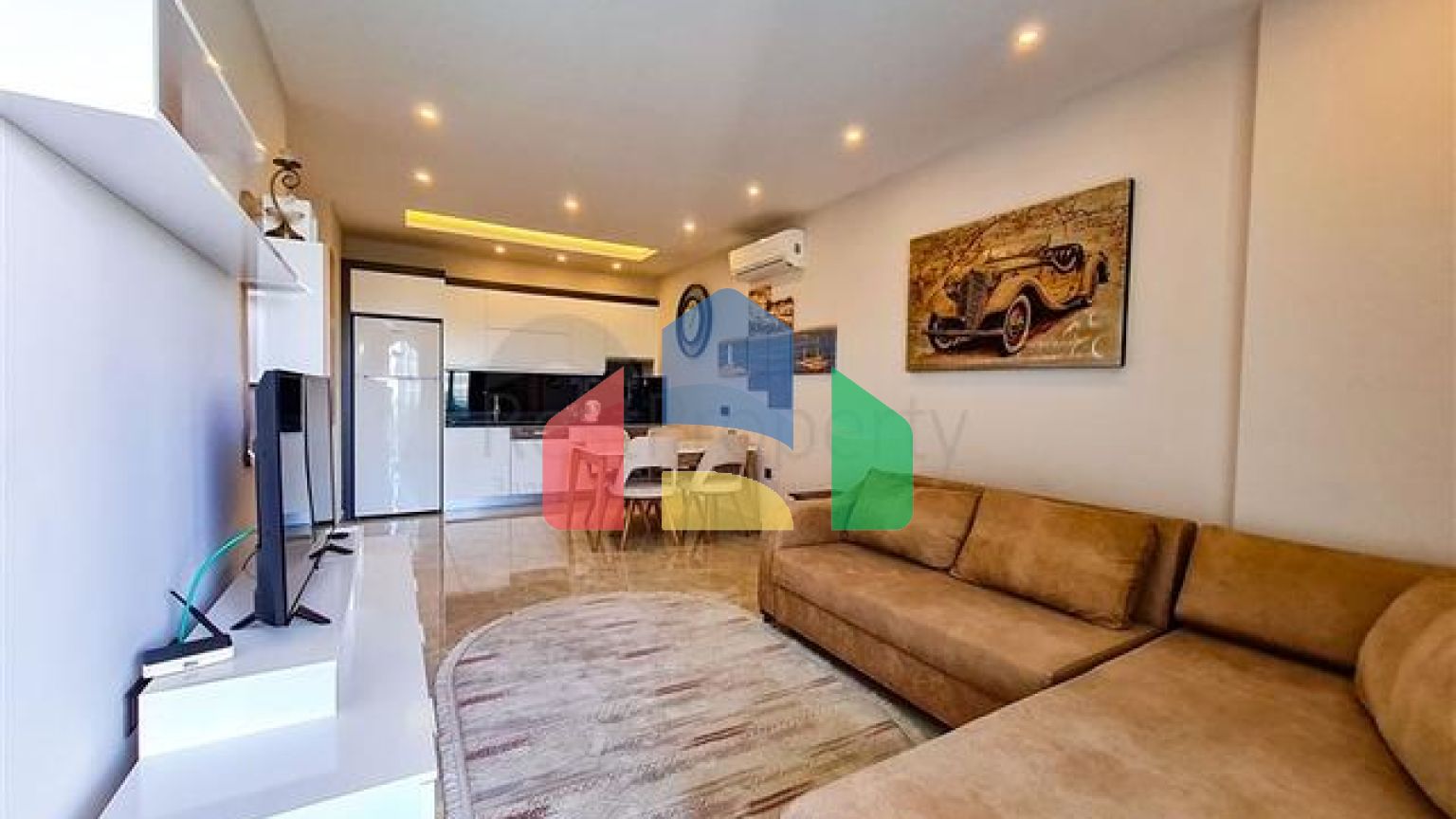 Квартира 1+1 на первой линии в районе Махмутлар