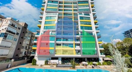 Квартира 1+1 на первой линии в районе Махмутлар