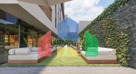 Квартира 1+1 в районе Махмутлар