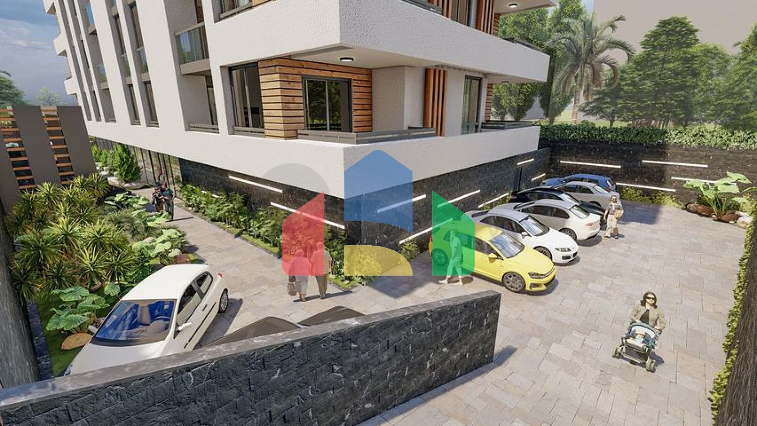 Квартира 1+1 в районе Махмутлар