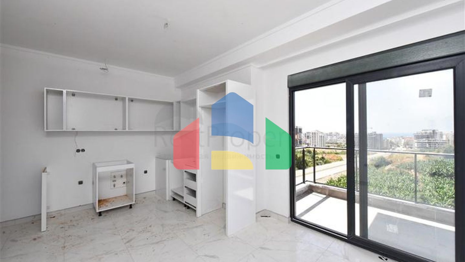 Квартира 1+1 в новом доме в районе Махмутлар