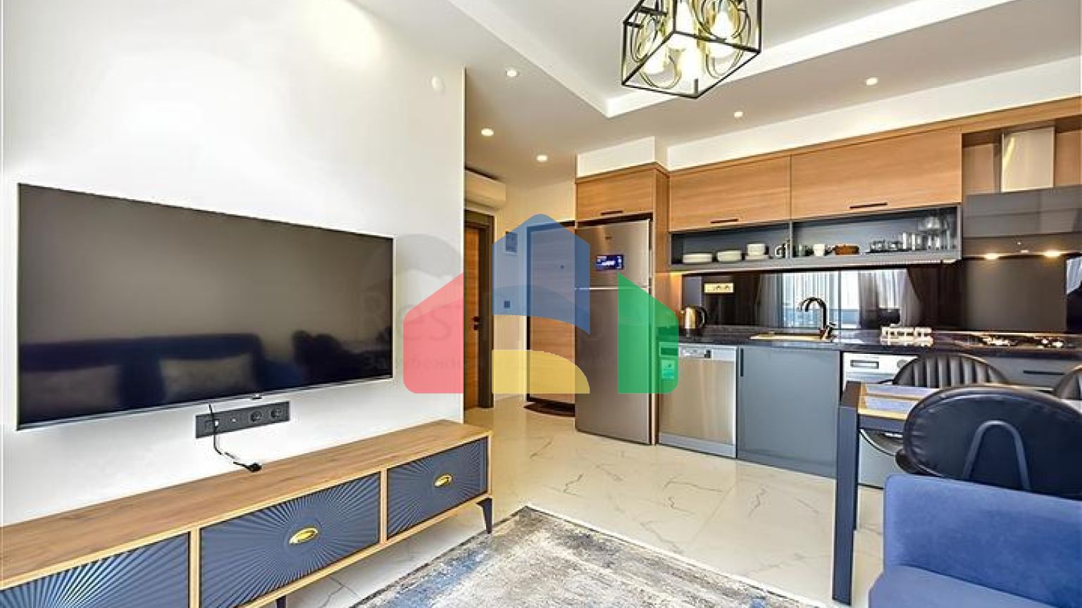 Квартира 1+1 в новом комплексе в районе Махмутлар