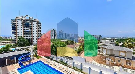 Квартира 1+1 в новом комплексе в районе Махмутлар