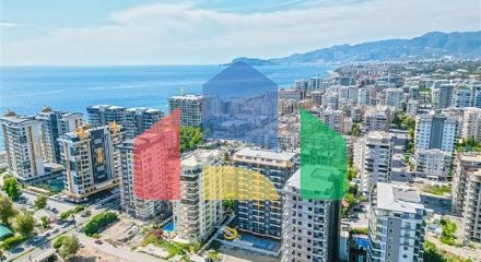 Пенхаус с видом на море в районе Махмутлар