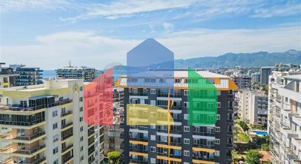 Пенхаус с видом на море в районе Махмутлар