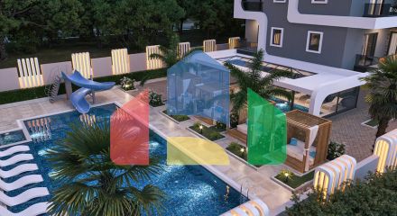 Квартира 1+1 в комплексе в комплексе прмиум класса в районе Махмутлар