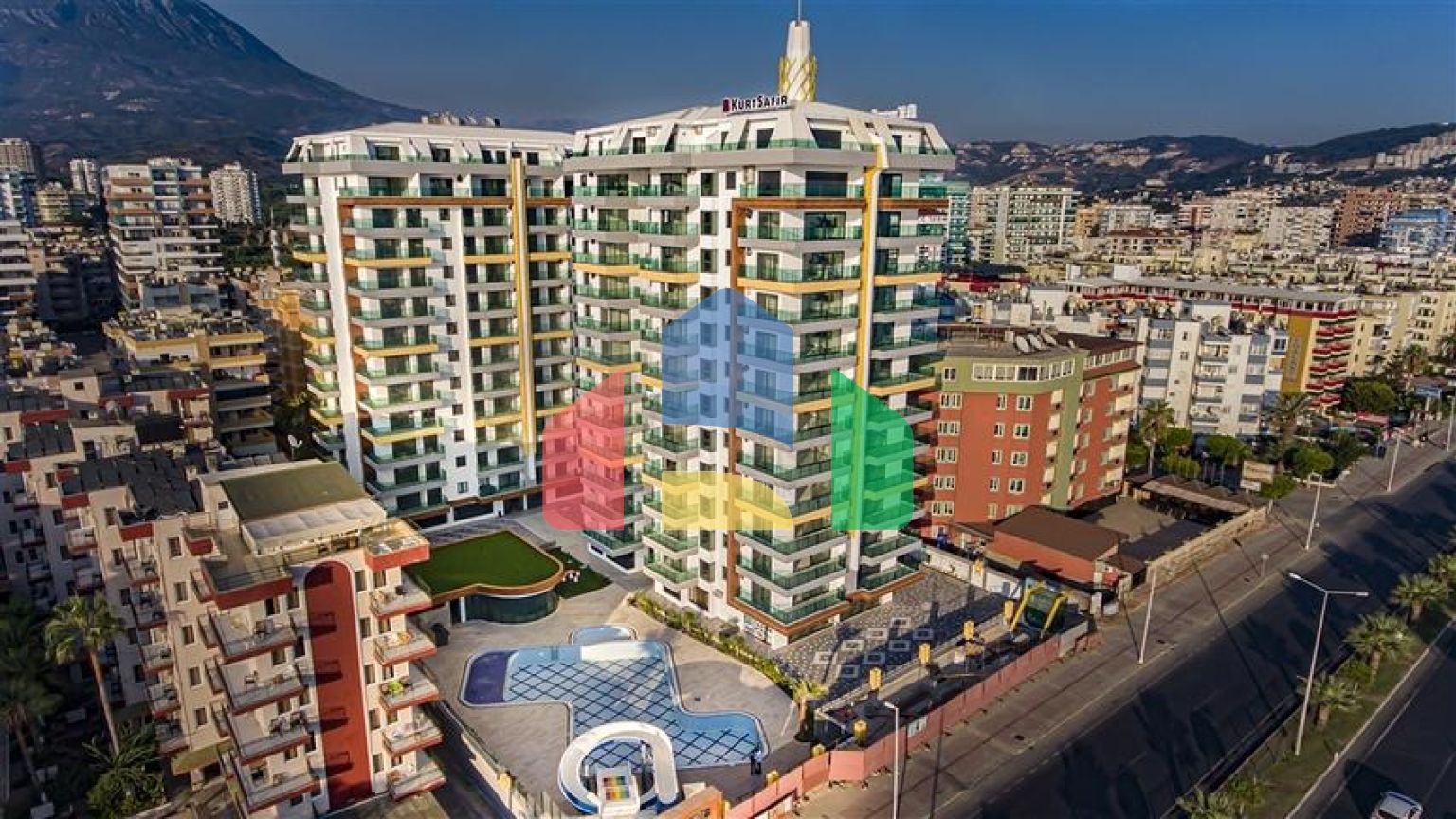 Квартира 1+1 в районе Махмутлар в 50 м от моря