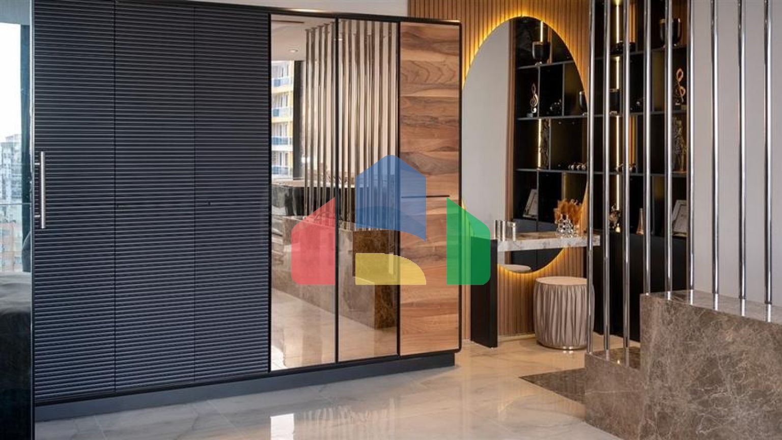 Квартира лофт с эксклюзивным дизайном в районе Махмутлар