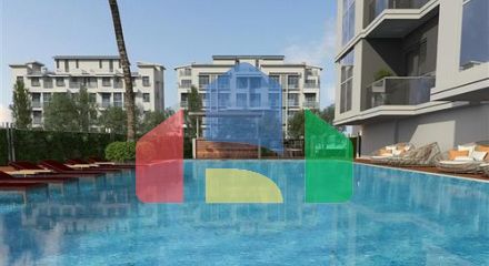 Spacious 1+1 apartment in a building under construction in Mahmutlar district