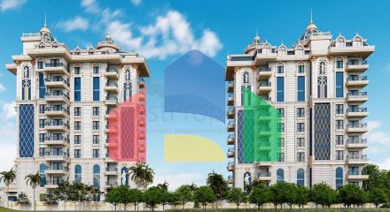 Квартира 1+1 в новом жилом комплексе района Махмутлар