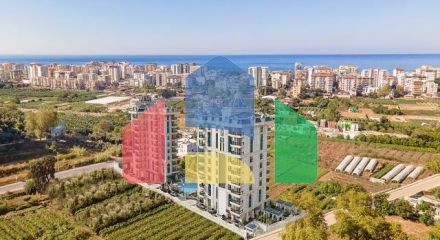 Квартира 1+1 в новом жилом комплексе района Махмутлар