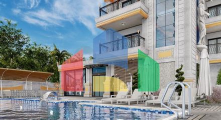 Квартира 1+1 в новом жилом комплексе района Махмутлар