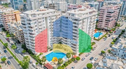 Furnished 2+1 apartment 150 m from the sea