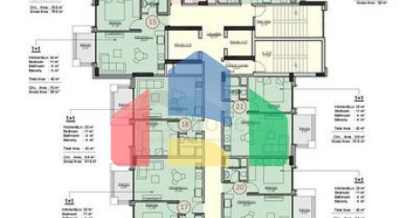 Apartments in a new residential complex