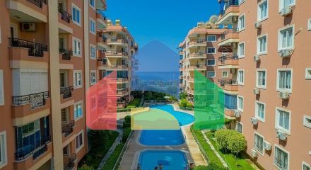 Квартира планировкой 3+1 с безупречным видом на Средиземное море