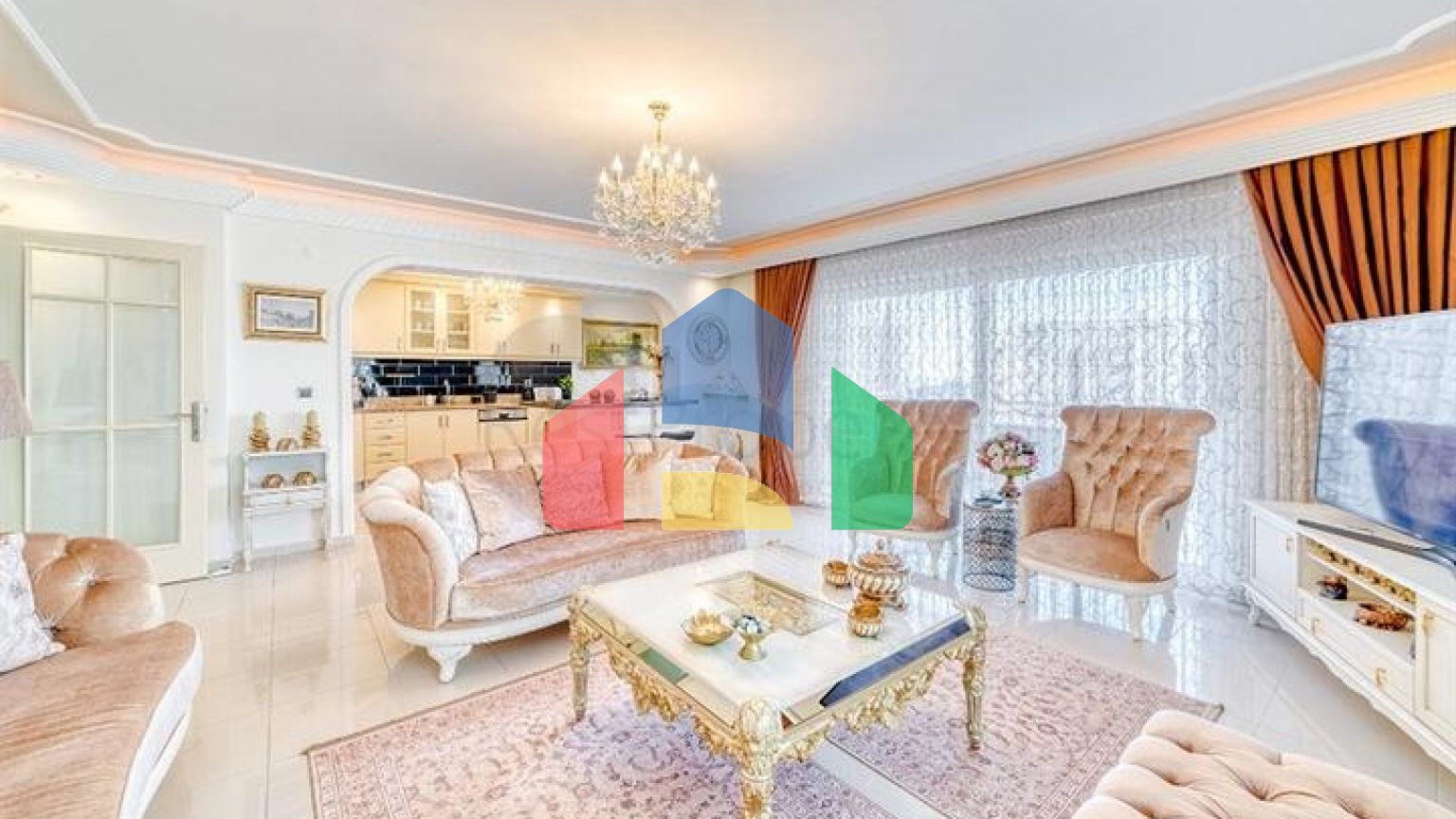 Квартира 3+1 в районе Махмутлар