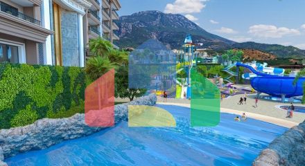 4+1 apartment with separate kitchen in a premium class complex in Mahmutlar district