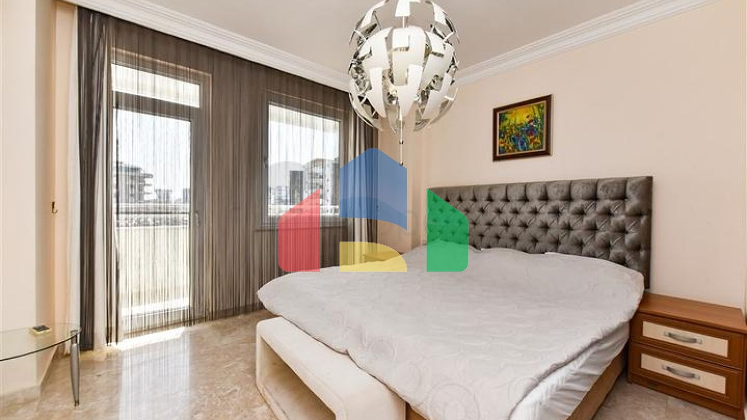 Просторная квартира 2+1 в 200 метрах от Средиземного моря