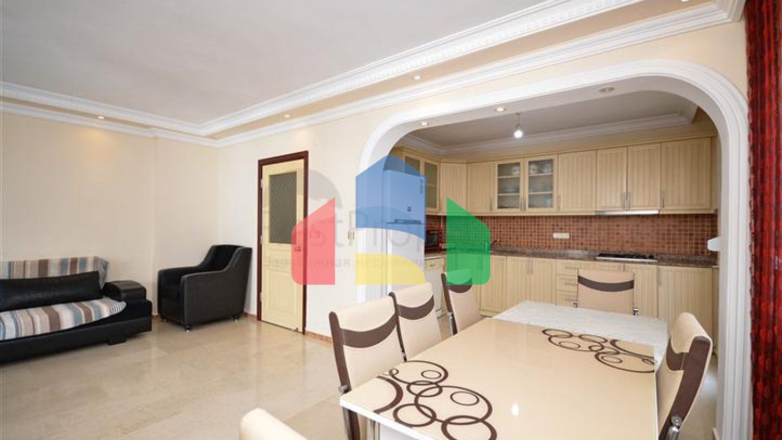 Апартаменты 4+1 в 50 метрах от Средиземного моря