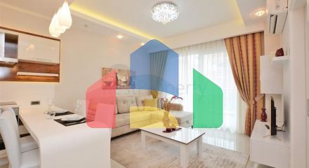 Двухкомнатная квартира в 200 метрах от моря в Махмутларе