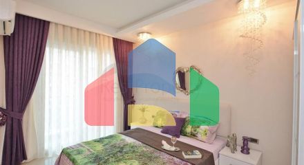 Двухкомнатная квартира в 200 метрах от моря в Махмутларе