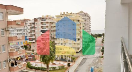 Двухкомнатная квартира в 200 метрах от моря в Махмутларе