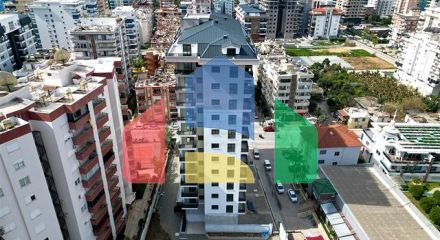 Apartments in a new complex in the heart of Mahmutlar