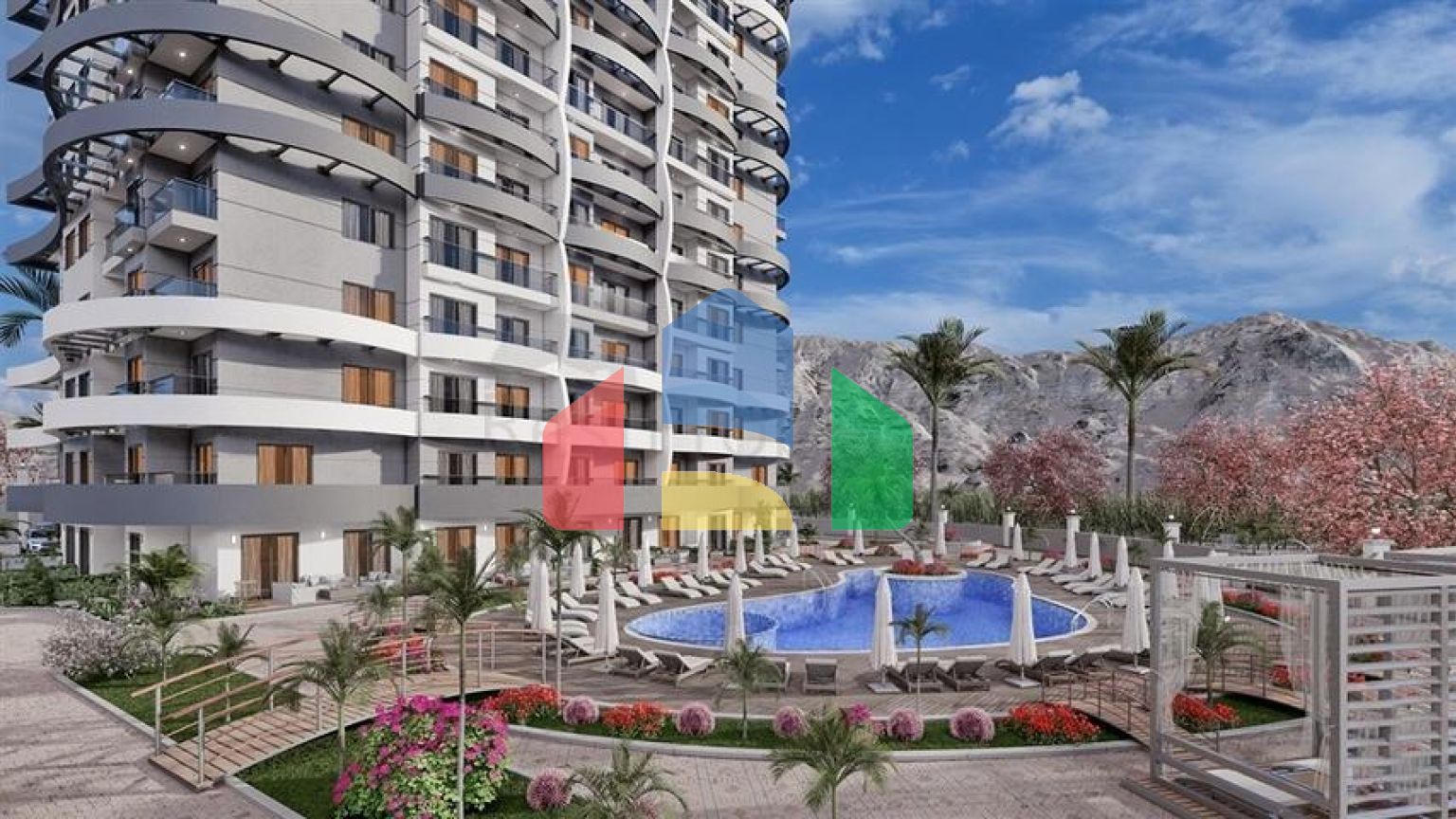 Квартира в строящемся проекте в районе Махмутлар.