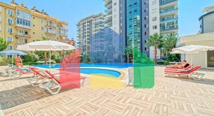 Просторная квартира 1+1 в районе Махмутлар