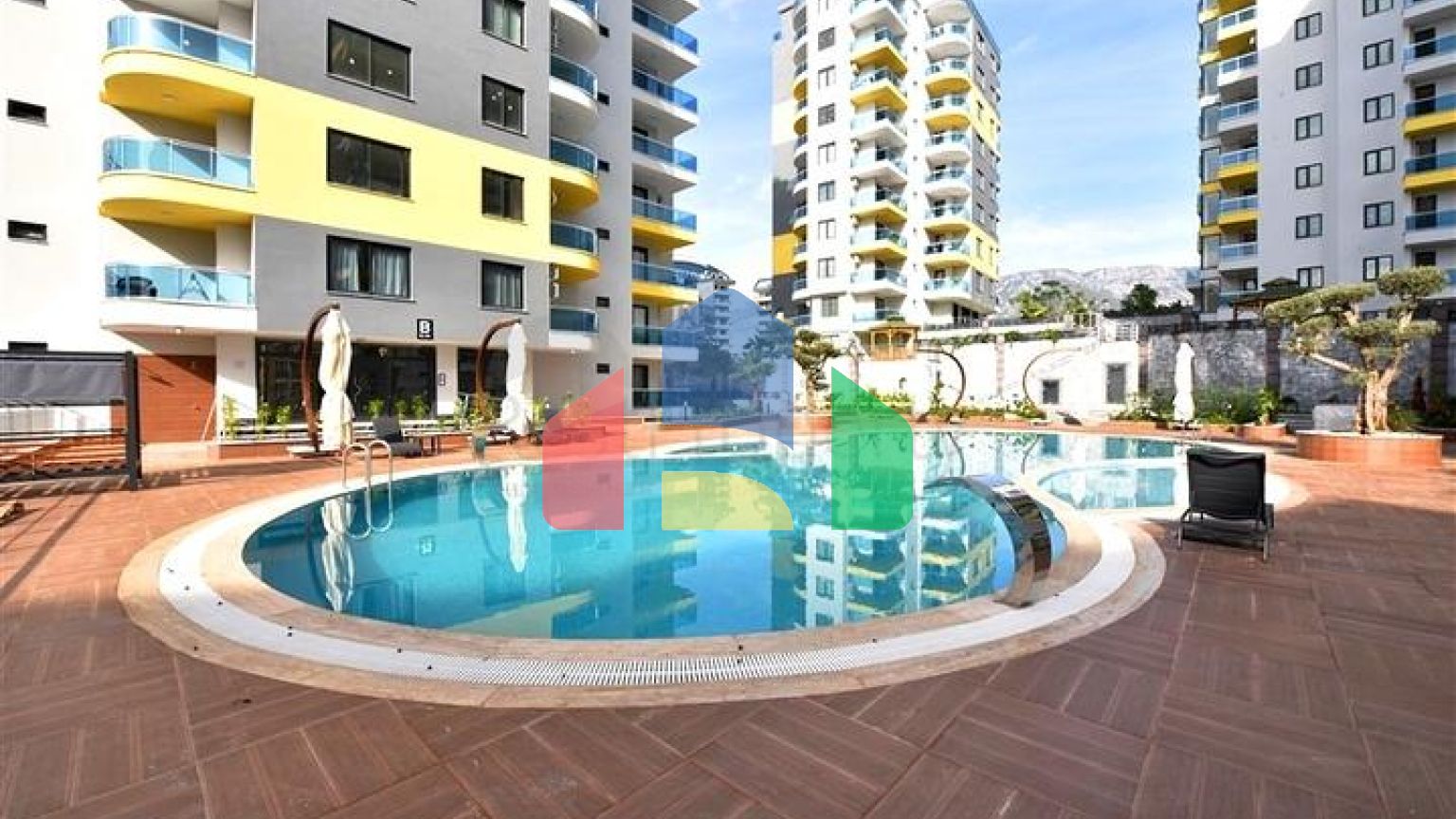 Квартира 1+1 с мебелью и техникой, в районе Махмутлар