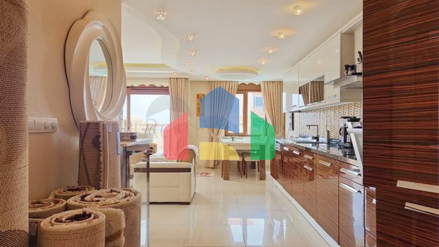 Просторная квартира 2+1 в 100м от моря