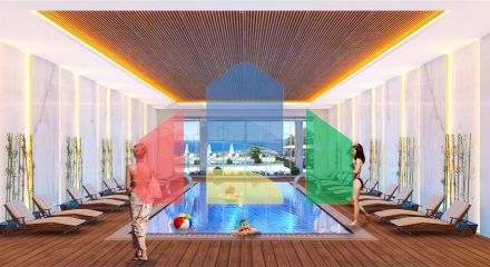 One-bedroom apartment in a new complex in Mahmutlar district