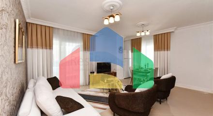 Красива квартира в резиденції біля моря в районі Махмутлар.