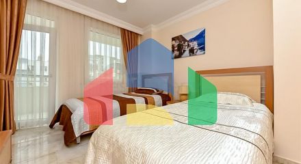 Furnished 2+1 apartment 150 m from the sea
