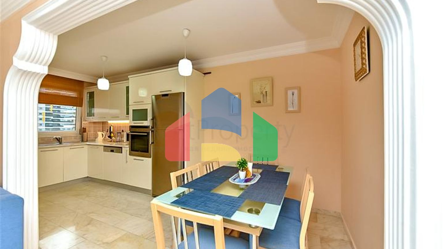 Меблированная квартира 2+1 в 150 м от моря