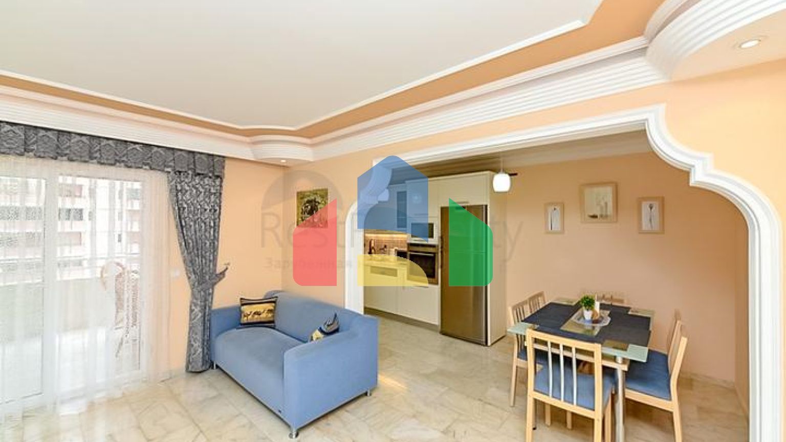 Меблированная квартира 2+1 в 150 м от моря